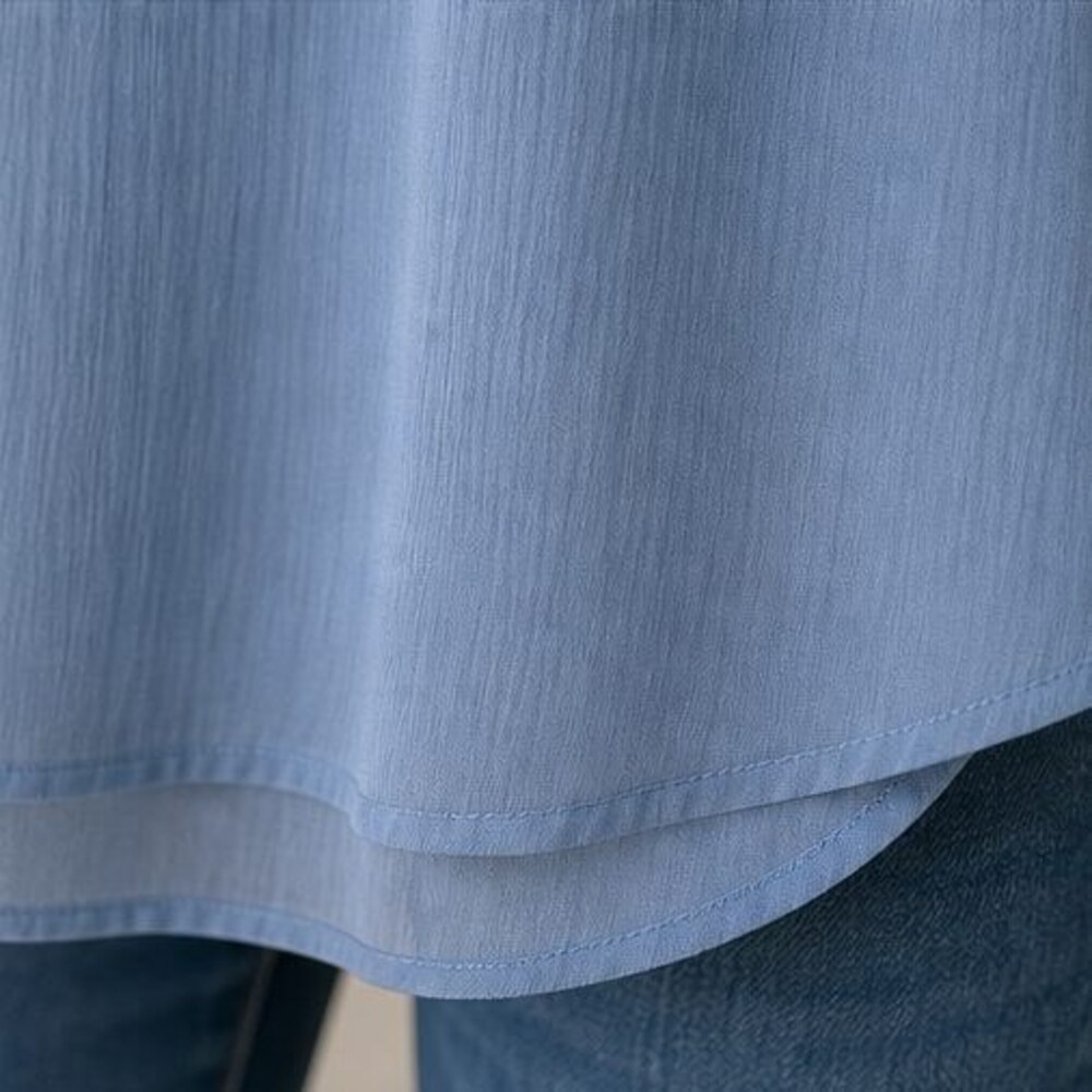 Blue Smocked Top - Picture 6 of 6